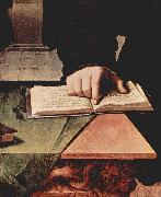 Angelo Bronzino Hand im aufgeschlagenem Buch USA oil painting artist